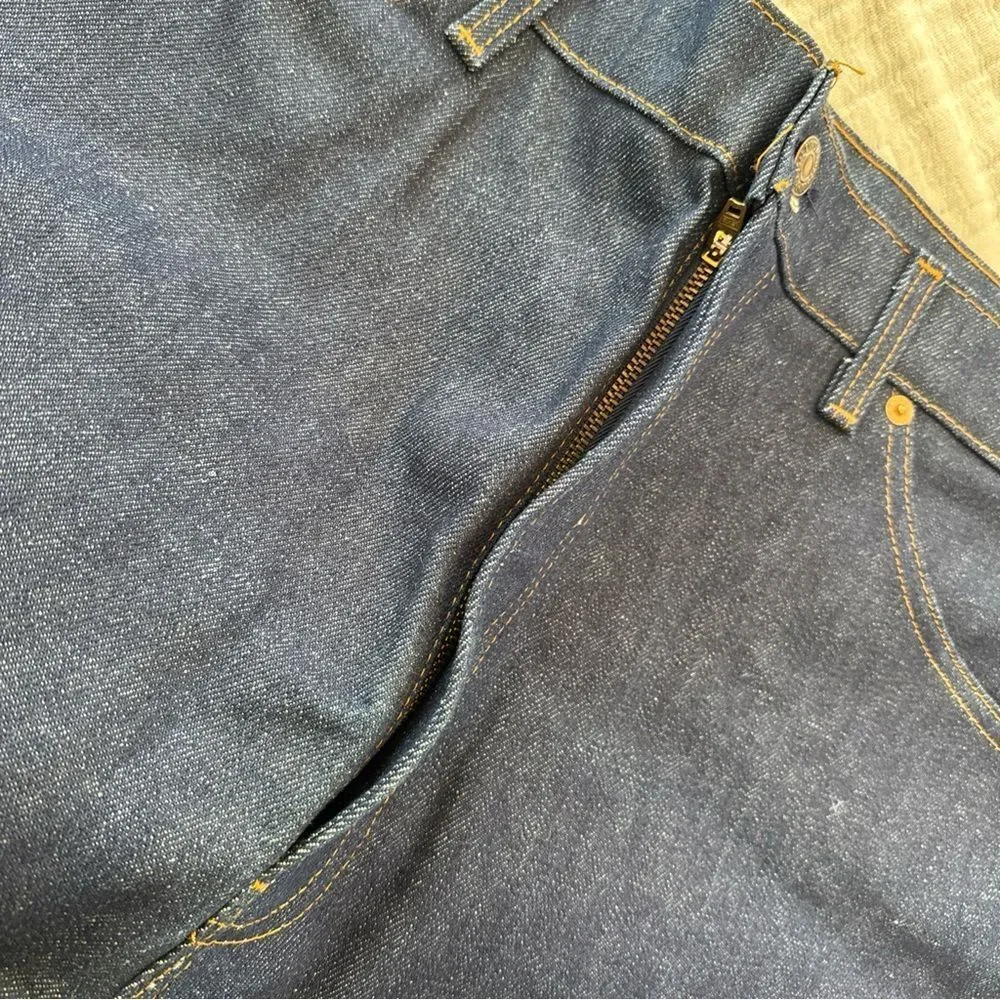 Vintage 80s Levi’s Saddleman Bootcut Jeans Deadstock 20517-0217 40x30 Orange Tab